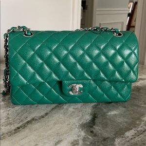 Chanel Classic Double Flap Medium Green